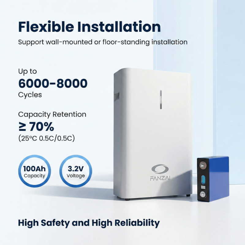 Bateri Penyimpanan Tenaga Rumah Berdiri Lantai